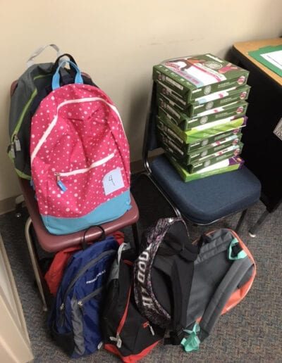 Kids first book bag drive donations