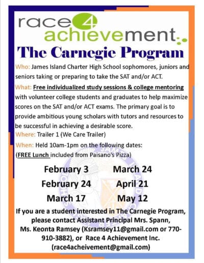 Carnegie program flyer
